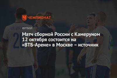 Матч сборной России с Камеруном состоится на «ВТБ-Арене» в Москве – источник