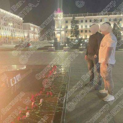 Вагнеровцы сделали «мемориал памяти» Пригожина и Уткина у «Вечного огня» в Минске
