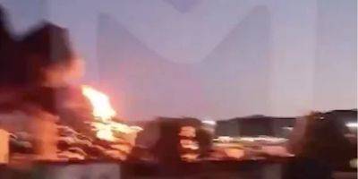 В Сочи загорелся резервуар с топливом, жители слышали взрыв — видео
