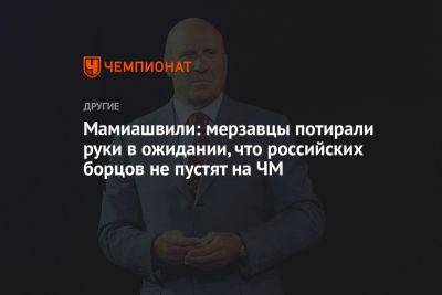 Мамиашвили: мерзавцы потирали руки в ожидании, что российских борцов не пустят на ЧМ