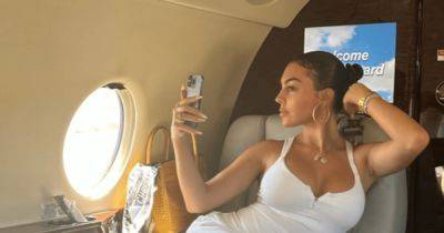 Невеста Криштиану Роналду показала снимки с частного самолета (фото)