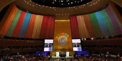 Эрдогану не понравились «цвета ЛГБТ» в зале ООН. На самом деле они обозначают Цели устойчивого развития