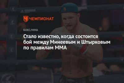 Стало известно, когда состоится бой между Минеевым и Штырковым по правилам ММА
