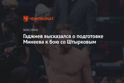 Гаджиев высказался о подготовке Минеева к бою со Штырковым