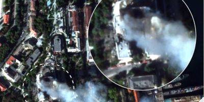Аналитик обнародовал новые спутниковые снимки удара по штабу Черноморского флота РФ