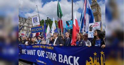 Хотим назад в ЕС: в Лондоне прошла многотысячная демонстрация с требованием отмены Brexit