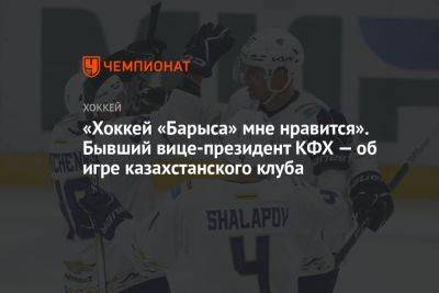 «Хоккей «Барыса» мне нравится». Бывший вице-президент КФХ — об игре казахстанского клуба