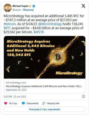 MicroStrategy продает собственные акции и покупает биткоины за 174 миллиона долларов