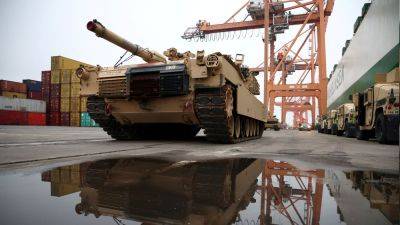 Первые танки Abrams прибыли на Украину