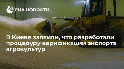 В Киеве заявили, что разработали процедуру верификации экспорта агрокультур в ЕС