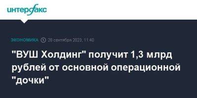 "ВУШ Холдинг" получит 1,3 млрд рублей от основной операционной "дочки"