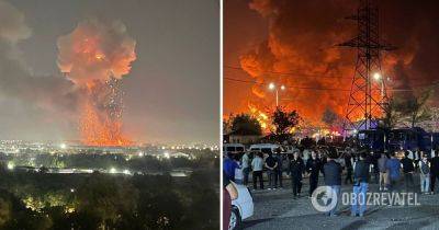 Ташкент взрыв 28 сентября - взрыв и пожар на таможенном складе - причина взрыва - фото и видео