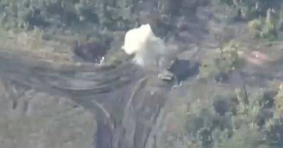 Мста-С, БТС-4 и Д-30: рота ударных БПЛА АХИЛЛЕС уничтожила технику в районе Бахмута (видео)