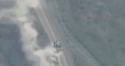 Бойцы 128 бригады применили ударный дрон и уничтожили российскую БМП-3 (видео)