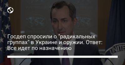 Госдеп спросили о "радикальных группах" в Украине и оружии. Ответ: Все идет по назначению