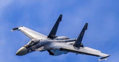 Под Токмаком сбили самолет Су-35 - фото и видео