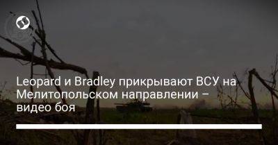 Leopard и Bradley прикрывают ВСУ на Мелитопольском направлении – видео боя - liga.net - Россия - США - Украина
