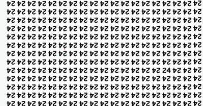 За пять секунд: только люди с острым зрением увидят цифру "24" среди перевернутых чисел (фото)