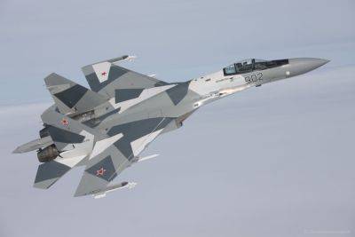 Россияне сбили свой Су-35 – фото сбитого самолета под Токмаком