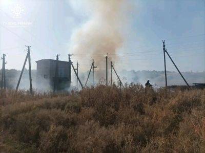 Из-за обстрела Харьковщины возник пожар, распространившийся на 2 га (фото)