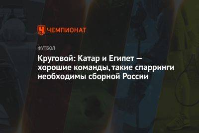 Данил Круговой - Круговой: Катар и Египет — хорошие команды, такие спарринги необходимы сборной России - championat.com - Россия - Египет - Катар