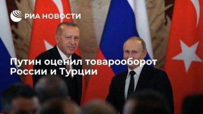 Путин отметил сохранение позитивного тренда по товарообороту России и Турции