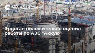Эрдоган заявил, что работы по АЭС "Аккую" идут хорошо
