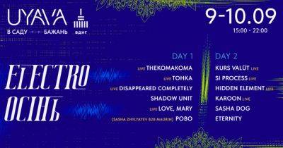 2 дня и более 20 музыкантов: на UYAVA пройдет фестиваль современной электронной сцены ELECTRO ОСЕНЬ - dsnews.ua - Украина