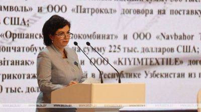 Лугина рассказала о перспективах сотрудничества предприятий "Беллегпрома" и компаний из Узбекистана