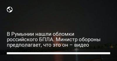 В Румынии нашли обломки российского БПЛА. Министр обороны предполагает, что это он – видео