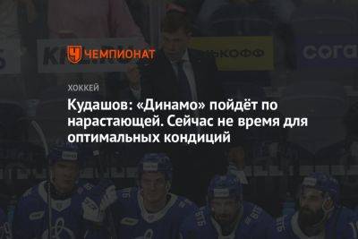 Кудашов: «Динамо» пойдёт по нарастающей. Сейчас не время для оптимальных кондиций