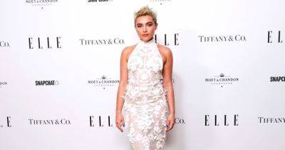 Флоренс Пью в кружевном прозрачном платье появилась на церемонии Elle Style Awards 2023