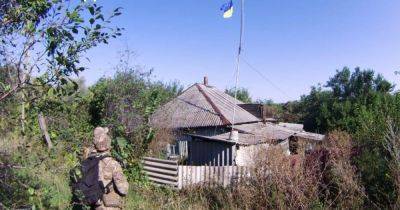 Бойцы "Сталевого кордону" подняли украинские флаги в двух селах (видео)
