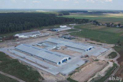 В Калинковичском районе завершается строительство новой молочно-товарной фермы