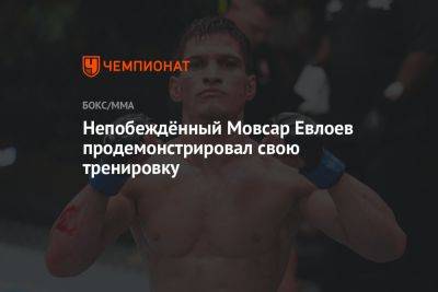 Непобеждённый Мовсар Евлоев продемонстрировал свою тренировку