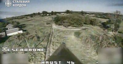 На металлолом: под Купянском пограничники уничтожили FPV-дроном грузовики ВС РФ (видео)