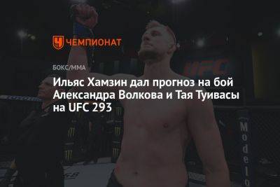 Ильяс Хамзин дал прогноз на бой Александра Волкова и Тая Туивасы на UFC 293