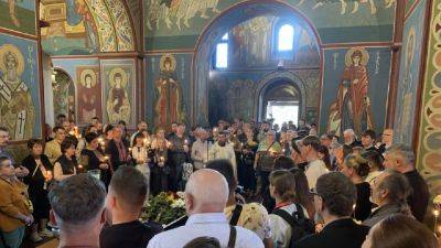 Прощание с Игорем Козловским - фото из Михайловского собора в Киеве
