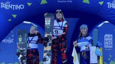 Украинская сноубордистка Данча попала в тройку призеров Кубка Европы