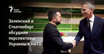 Зеленский и Столтенберг обсудили перспективы Украины в НАТО