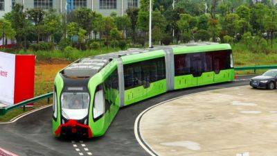 Китайцы предложили Ташкенту инновационные трамваи на колесах