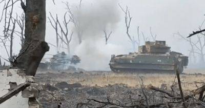 Полная аннигиляция: украинский M2 Bradley расстрелял российскую БМП-2 (видео) - focus.ua - Россия - Украина - Донецкая обл.