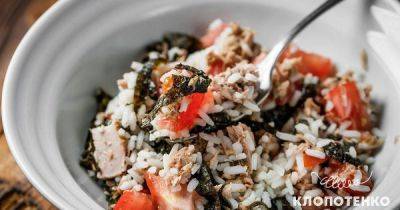 Вкусно, быстро и полезно: салат с тунцом и рисом