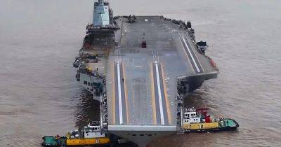 Близок к завершению: лучший взгляд на новый китайский авианосец "Фуцзянь" (фото)