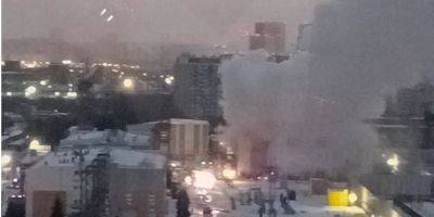 В Москве горела подстанция, без света и тепла несколько районов — видео