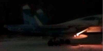Уничтожение российского бомбардировщика Су-34: украинская разведка показала видео горящего самолета
