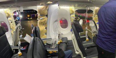 В США в самолете Boeing 737 MAX 9 прямо во время полета вылетела аварийная дверь