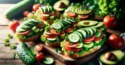 Вегетарианские бутерброды с овощами и зеленью: быстро и полезно