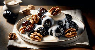 Чернослив с грецкими орехами и сливками: рецепт вкусного десерта