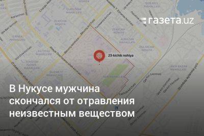 В Нукусе мужчина скончался от отравления неизвестным веществом - gazeta.uz - Узбекистан - Скончался